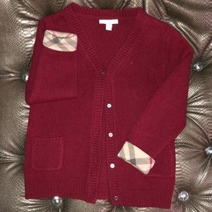 Burberry Wool and Cashmere Knit Cardigan